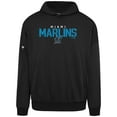 thumbnail image 2 of Men's Levelwear  Black Miami Marlins Contact Carve Hoodie, 2 of 3