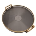 thumbnail image 4 of Plateau de Service avec Poignées Dorées, Plateau Décoratif en PS Plateau Rond pour Table Basse Plateau Décoratif Plateau PS Plateau Rond Doré Plateau Organisateur de Rangement Décoratif en PS pour Cuisine, 4 of 8