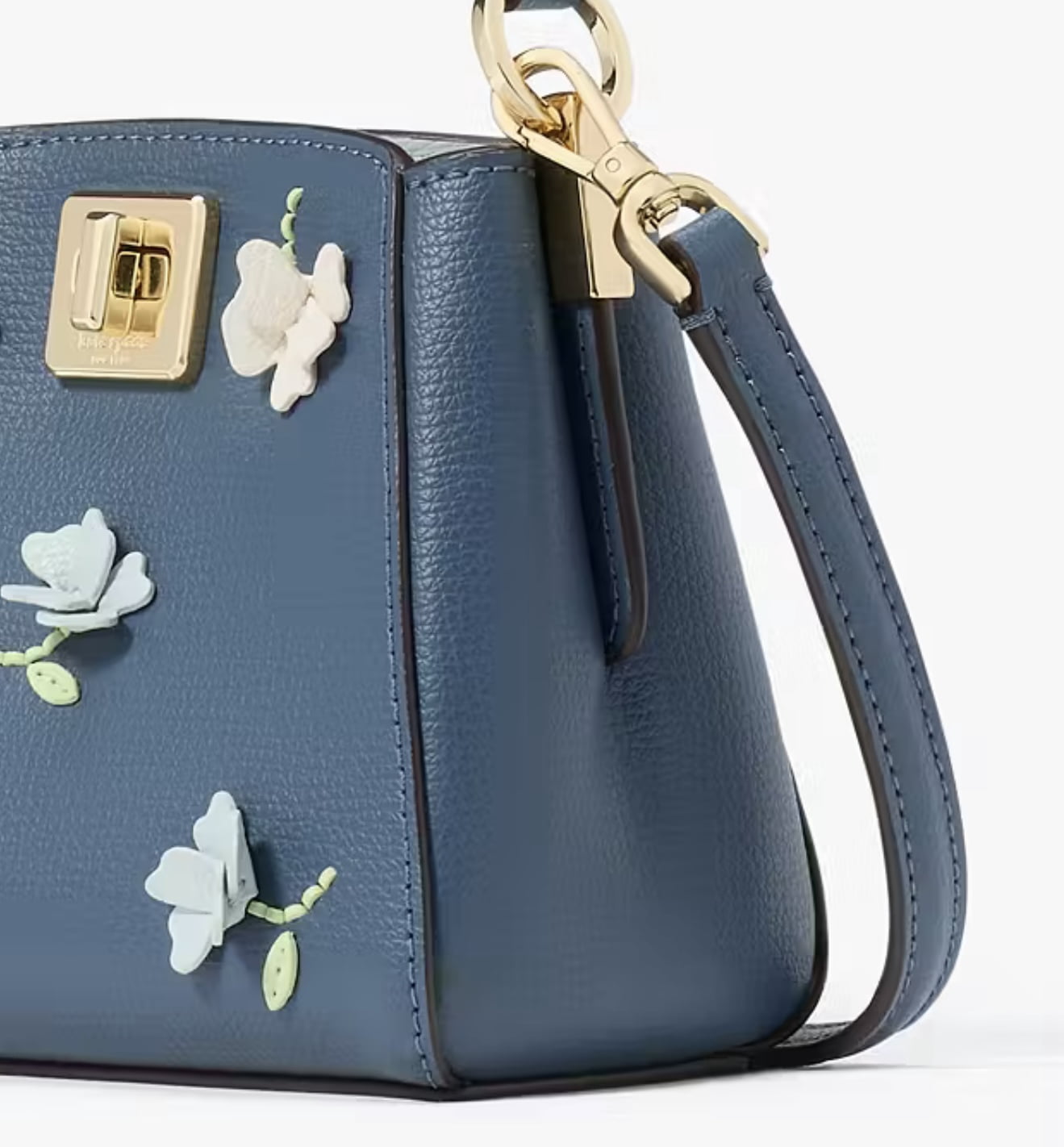 Kate Spade New York Phoebe Applique Mini Top Handle Bag Bluestone