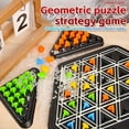thumbnail image 2 of ABS Plastic Chain Chess Puzzle - Triangle Strategy Game for Adults and Teens 14+, Engaging Multiplayer Skill Enhancing Set, Uncharged, Battery-Free, Strategic Thinking Party Game, 2 of 5