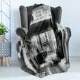 thumbnail image 4 of City Soft Flannel Fleece Blanket, Caution Please Slow down Sign on Passage Town Old Fashion Urban District Scenery, Cozy Plush for Indoor and Outdoor Use, 70" x 90", Black and White, by Ambesonne, 4 of 5