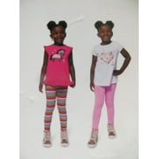 KIDS HEADQUARTERS TODDLER GIRL 4 PIECE SET (Pink Zebra, 2T)