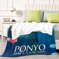 thumbnail image 4 of Ponyo en el Acantilado anti-pilling, suave, ligera, esponjosa y acogedora de lujo para hogar y cocina – Perfecta para niños y adultos, 100 x 150 cm, 4 of 6