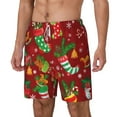 thumbnail image 2 of Balery X-mas and New Year Mens Swim Trunks Swim Shorts for Men Quick Dry Inseam Beach Shorts with Compression Liner Pocket-Medium, 2 of 9