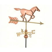 Horse Garden Weathervane Polished Copper