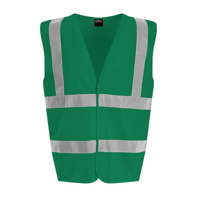 PRO RTX - Chaleco de Alta Visibilidad Sin Mangas para Adultos Unisex (Verde Paramédico)