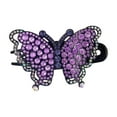 thumbnail image 5 of Eoperou Women Hair Claw Butterfly Shape Colorful Rhinestone Strong Claw Anti-slip Anti-break Hair Decoration Lightweight Elegant Party Lady Hair Grip Hair Accessories, 5 of 8