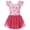 Rose Pink Bow, variant on Aideaone Ballet Leotard for Girls Toddler Dance Dress Outfit with Skirt Ruffle Sleeve 3-8Y