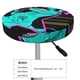 thumbnail image 4 of Balery Rex Dinosaur With Sunglasses Fundas de asiento para taburete de bar redondo de tela de terciopelo ajustables que protegen de arañazos y manchas para sillas de 14 a 17 pulgadas.-13 inch, 4 of 7