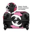 thumbnail image 4 of Balery Panda Heart Valentine Pink Luggage Cover Protector, Scratch And Dirt Resistant, Fits 18-32 Inch Luggage - X-Large, 4 of 9
