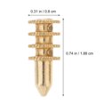 thumbnail image 3 of LEEYNEER 20 Pcs Copper Sets Alignment Pin Table Leaf Pin Dowel Aligner Sturdy Table Connectors Tabket Table Bolt Connector, 3 of 6