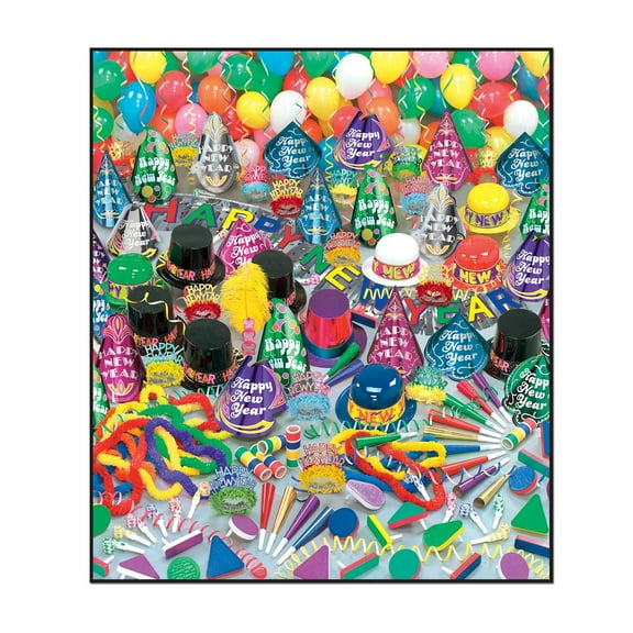 Beistle The Super Bonanza Kit For 100 People for New Year's Eve