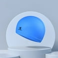 thumbnail image 4 of Swimming Hat Ear Protection Coating High Elasticity Swimming Sports Bathing Caps, 4 of 5