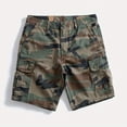 thumbnail image 2 of CONZONE Mens Baggy Cargo Shorts Camouflage Buttons Cargo Shorts for Men Lightweight Relaxed Fit Summer Workout Shorts With Pockets, 2 of 6
