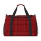 thumbnail image 1 of Fotbe Red Black Houndstooth Bolsa de Viaje con Estampado, Bolsa de Fin de Semana para Mujer con Compartimento para Zapatos, Bolsa de Gimnasio con Bolsillo Húmedo, 1 of 7