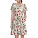 thumbnail image 1 of Disketp Groovy Retro Santa para Vestido de Manga Corta para Mujeres, Vestidos de Verano para Mujeres, Casual y Holgado para la Playa, 1 of 6