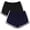 Black, Dark Navy, variant on URATOT Women's Cotton Shorts, 2 Packs, Everyday Casual Shorts, Sizes S–XL