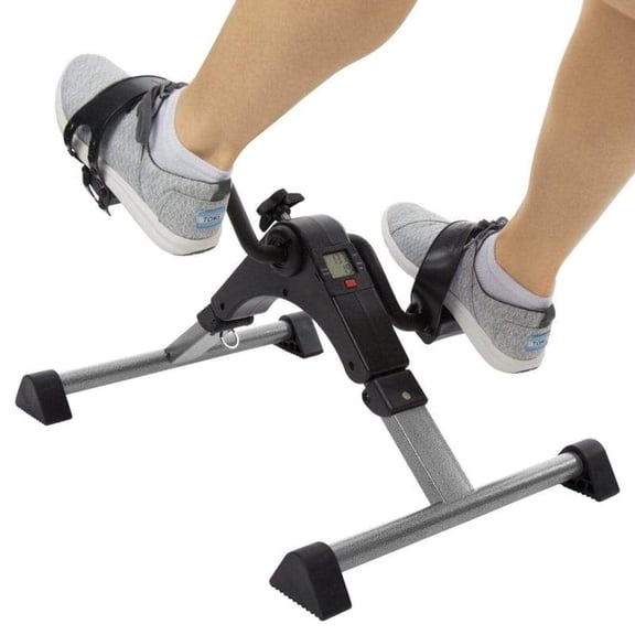 Vive Folding Pedal Exerciser – Mini Under-Desk Exercise Bike, Portable Peddler Machine