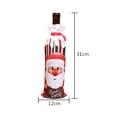 thumbnail image 4 of Suministros de diseño más vendidos, bolsas de decoración para suéter de Papá Noel, bonitas y cómodas, funda navideña para botella de vino, 4 of 4