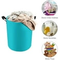 thumbnail image 3 of Large Laundry Basket, Orange Collapsible Laundry Hamper Dirty Clothes Washing Bin for College Dorm Storage Essentials, 3 of 10