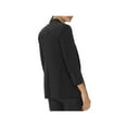 thumbnail image 2 of HALSTON Women's Ruched Sleeve Slim Suiting Jacket, Black, Medium, 2 of 2