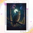 thumbnail image 1 of Pintura de diamante 5D de búho oscuro, mosaico de luciérnaga de bosque, espinas de punto de cruz, arte a mano, decoración de la pared del hogar, nueva colección 2023, 1 of 4