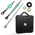 thumbnail image 2 of 1pcs Silent Clock Movement E Quartz Clock Mechanism Silent Wall Clock Kits Mechanism Parts With 3 Fluorescent Hands Without Battery (black), 2 of 5