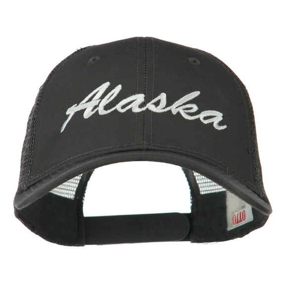 Western States Alaska Embroidered Mesh Back Cap - Charcoal Grey OSFM