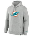 thumbnail image 2 of Men's Fanatics  Heather Gray Miami Dolphins Legacy Fleece Pullover Hoodie, 2 of 7