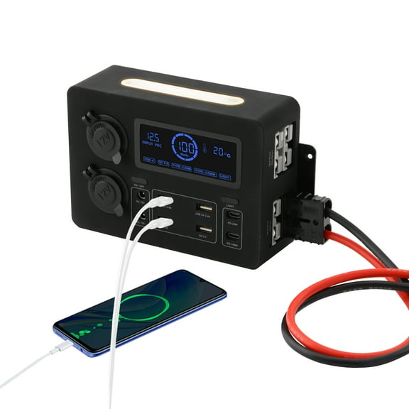 YIYIBYUS Power Box with USB DC12V PD Outlets, RV Mini Power Distribution Box, Multifunctional Power Box