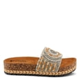 thumbnail image 5 of Patrizia Women's SWIRLA Multicolor Beaded One-Band Slide Cork Wedge Sandals, 5 of 8
