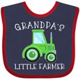 thumbnail image 3 of Inktastic Grandpa's Little Farmer Green Tractor Boys or Girls Baby Bib, 3 of 4