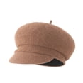 thumbnail image 2 of SikaFu New Wool Octagonal Hats Fashion Version Of Student Hat Solid Color High -End Sensitive Woolen Berets Fashion Hat, 2 of 9