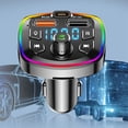thumbnail image 4 of Lecteur MP3 Bluetooth 5.0 FM Transmetteur PD 18W Type-C Double USB 4.2A Chargeur Rapide Rétroéclairé LED Lumière Ambiance Lecteur Musique Sans Perte, 4 of 4