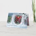 thumbnail image 1 of Russian Merry Christmas Card with Pine, Candles, Greeting Card Gift, 1 of 1