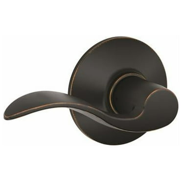 Schlage F10VACC716 Accent Passage Lever, Aged Bronze