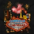 thumbnail image 2 of Las Vegas Strip Casino Fireworks Men's Graphic T Shirt Tees Brisco Brands S, 2 of 6