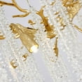 thumbnail image 4 of Posiosa Modern Crystal Tree Branch Chandelier, Large Luxury Gold Linear Round Raindrop Pendant Light Fixture Ceiling Hanging Light for Dining Room Bedroom Living Room Entryway Length-47.2 inch, 4 of 7