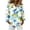 Sky Blue, variant on Women's Button Down Hawaiian Tops Long Sleeve Tropical Floral Print Casual Beach Vacation Collared Tunic 2026 Yellow S