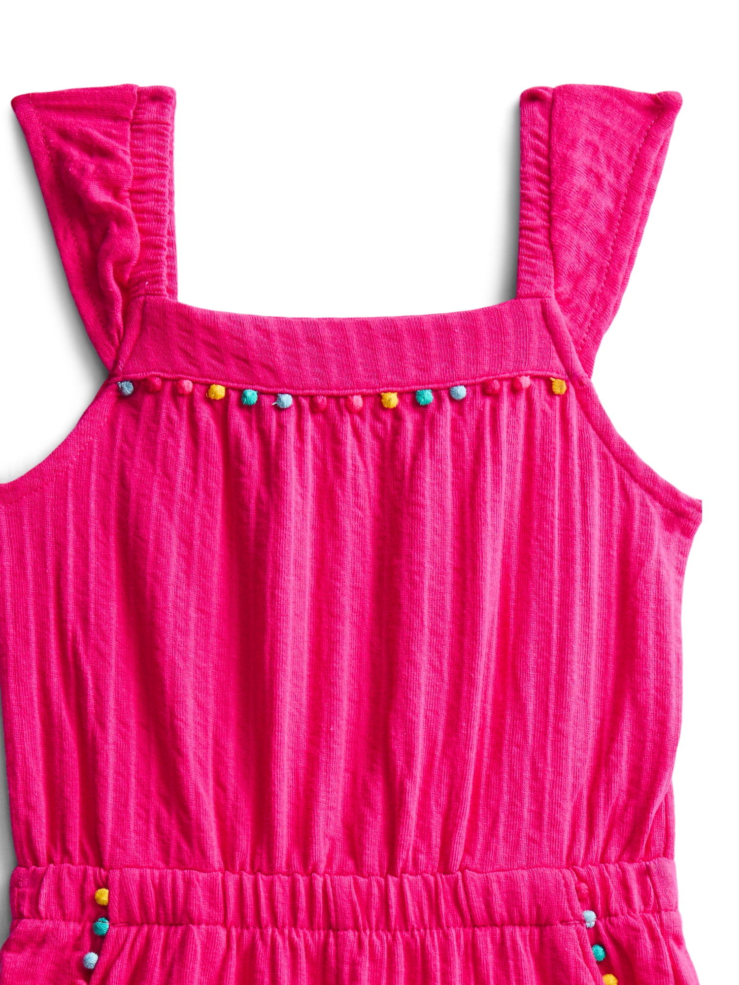 Wonder Nation Toddler Girls Ruffle-Strap Romper, Sizes 12M–5T