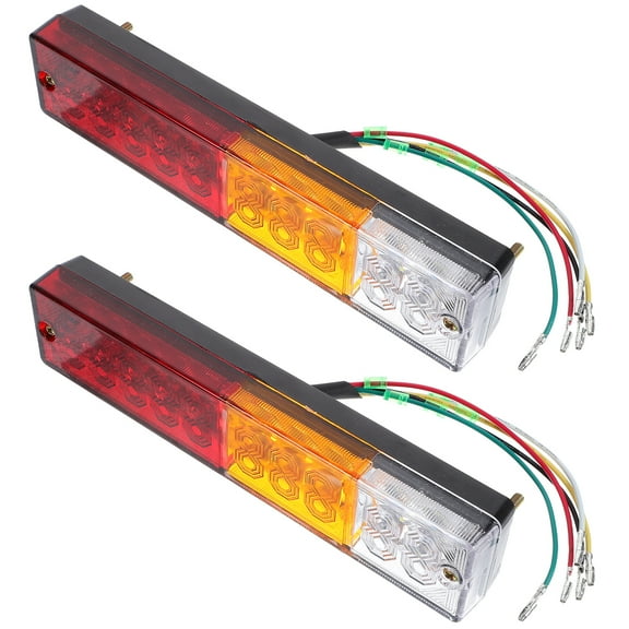 Masteelf 1 Pair HL-F-081 Trailer Tail Light 10-30V LED Trailer Lights Signal Running Lamp for Trucks Trailers
