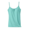 thumbnail image 5 of QLEICOM Tank Tops for Women 2025, Women's Summer Tank T-shirts Built in Shelf Bra Spaghetti Strap Camisole, Solid Color Casual Loose Round Neck Sleeveless Blouse Tops, 5 of 6