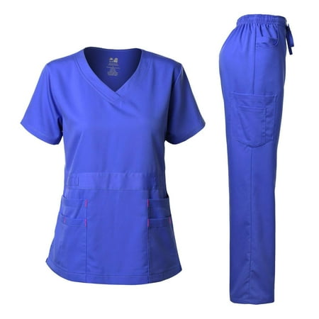 

Dagacci Medical Uniform Women s Scrubs Set Stretch Ultra Soft Top and Pants