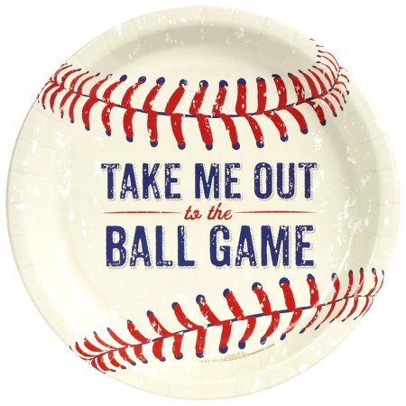 Baseball Time Dinner Plates (48)