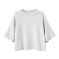 thumbnail image 4 of Tanghaowl Womens Tops Casual Elegant Round-Neck Lightweight Knit Pullover Top for Spring Autumn Women's Pullover Casual White XL, 4 of 5