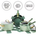 Thyme And Table NonStick Cookware Set, Green 12Piece