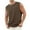 1_Brown, variant on Loopsun Mens Summer Top, Tank Top for Men, Men's Cotton Casual Crew Neck Tshirts Sleeveless Blouses Shirts Khaki L