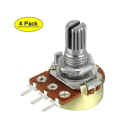 

Uxcell WH148 20K Ohm Variable Resistors Single Coil Potentiometer 4 packs