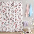 thumbnail image 2 of Shower Curtain Fall Leaf Shower Curtains for Bathroom Decor, Waterproof Polyester Shower Curtain Set with Hooks, Extra Long 72" x 84" Plant Leaf, 2 of 9