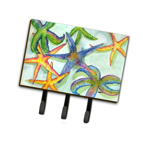 Carolines Treasures 8542TH68 Starfish Leash or Key Holder Triple Hook multicolor